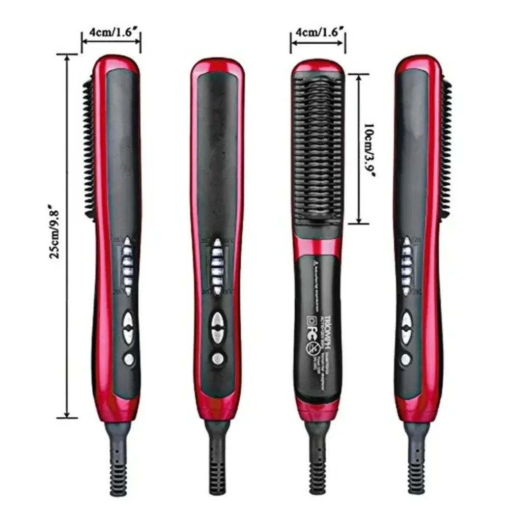 Hair‎ Straighter ASL-908 electric brush, which is also for straightening Beards